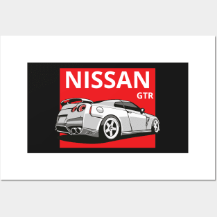 nissan GTR Posters and Art